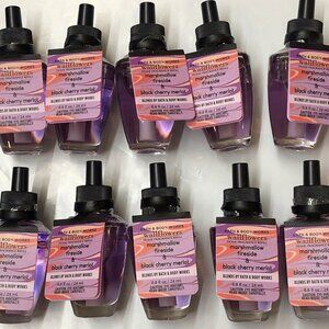 10 Bath & Body Works MARSHMALLOW FIRESIDE & BLACK CHERRY MERLOT Wallflower Bulbs